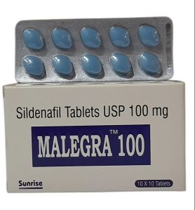 Malegra 100 Mg Tablets, Grade Standard : Medicine Grade