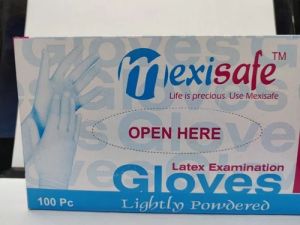 Plain Mexisafe Latex Examination Gloves 5.5 Inches