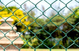 Om Wire PVC Coated Chain Link Fencing, Color : Dark Green, Green