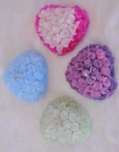 Paraffin Wax Floating Candles, Shape : Flower