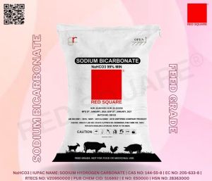 RED SQUARE Sodium Bicarbonate Feed Grade, Color : White