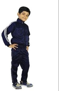 Plain Collar Boys Polyester Tracksuit M, XL