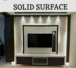 7mm TV Wall Unit Acrylic Solid Surface Sheet