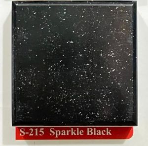 Chip Queen Star Black Acrylic Solid Surface Sheet