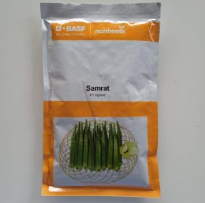 BASF Natural Nunhems Samrat Bhindi (Okra), Color : Green