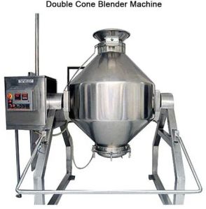 Saiman Polished Stainless Steel Automatic Double Cone Blender Machine