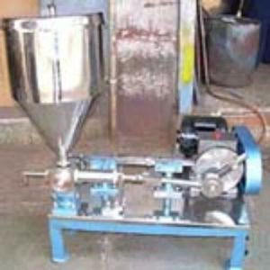 Saiman Polished Stainless Steel Semi Automatic Tube Filling Machine