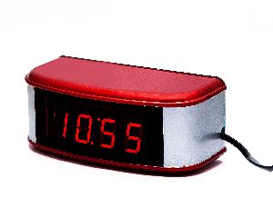 J101 Red LED Digital Clock, Size : 6.8x2.6x3Inches