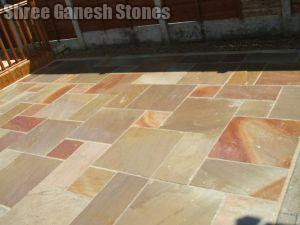 Polished Natural Camel Dust Paving Stone, Size : 12x12ft, 12x16ft, 18x18ft