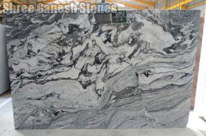 Bush Hammered Viscon White Granite Slabs, Size : Multisizes