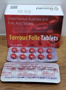 Ferrous Folic Tablets, Color : White