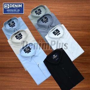 Denimplus Cotton Shirts, Design Type : Slim Fit