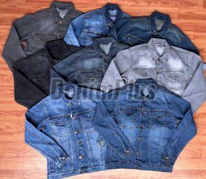 Dobby Mens Denim Jackets Casual Wear, Party Wear