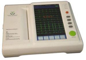 Electric Nareena 12 Channel ECG Machine, Color : White