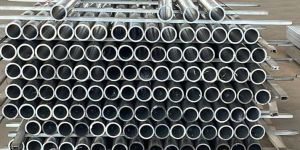 Aluminium Polished 80 Mm Round Pipe, Color : Silver