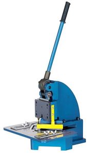 Stainless Steel Hand Operated Notching Machine, Color : Blue