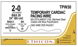 Ethicon TPW30 Temporary Pacing Wire, Length : 24