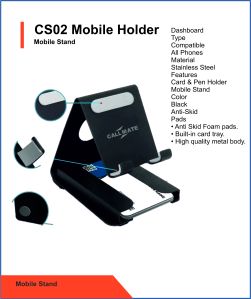 Plain Metal Callmate Mobile Holders, Color : Black Standard