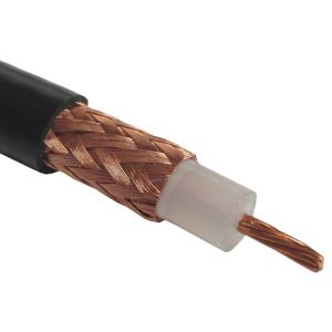 Infocomm RG225 Coax Cable Double Shielded With Brown PTFE (fg) Jacket