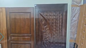 African Teak Wood Door