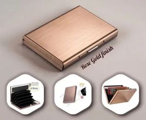 Stainless Steel Rose Gold ATM Card Holder