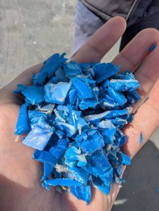 HDPE Blue Drum Regrind