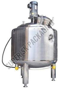 Polished Stainless Steel Blending Storage Tank, Color : Silver