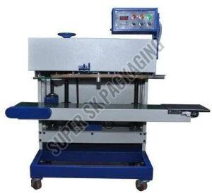 Polished Stainless Steel Heavy Duty Continuous Band Sealer Machine