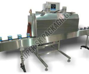 Automatic Electric Shrink Tunnel Packaging Machine, Color : Silver