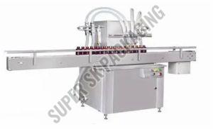 Electric Automatic Volumetric Liquid Filling Machine, Color : Silver