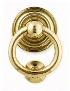 Polished Brass Door Knocker, Color : Golden