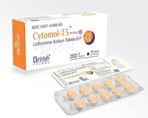 Cytomel T3 Tablets, Purity : 99.99%, Packaging Type : Paper Box