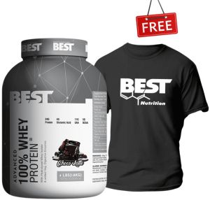 BEST Nutrition Advanced Whey Protein 4 LBS with Free Tees T-Shirt