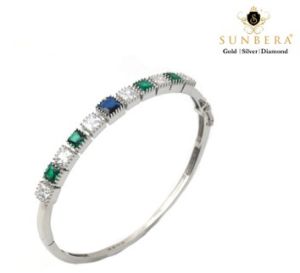 925 Silver Womens High Quality Stones Kada