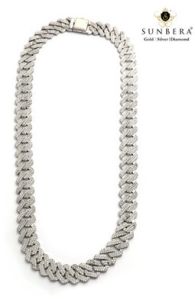 925 Sterling Silver Mens Hip Hop Chain