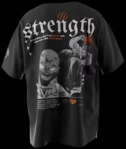 Strength Oversized Mens T-shirt Eternal Drip Back Print