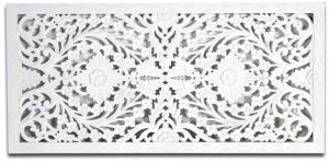 Kraft Creation Designer White  Headboard For Bedroom 81X166X3 CMS