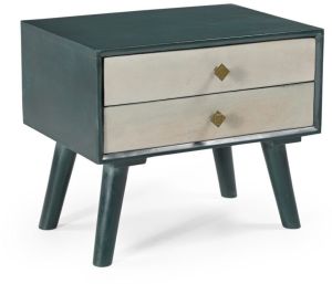 Kraft Creations Solid Wood Bedside Table  21x15x18 Inch