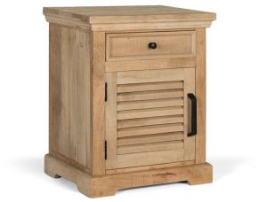 Kraft Creations Solid Wood Bedside Table For Bedroom 65X55X40 CMS