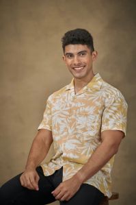 Bahama Cuban Collar Mens Linen Shirt