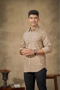 Lark Carbon Peach Mens Cotton Shirt