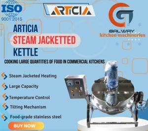 Stainless Steel Articia Steam Jacketed Kettle For Industrial