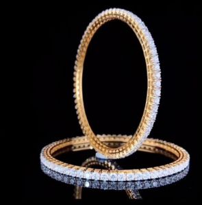 Gorgeous Lab Grown Women Diamond Bangles