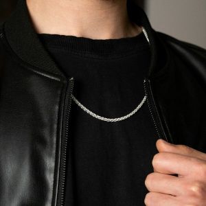 Antique Men Silver Chain