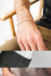 Franco Silver Bracelet For Men