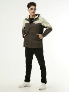 LIME OLIVE STYLISH RAIN MEN JACKET FOR MEN - ZRR002