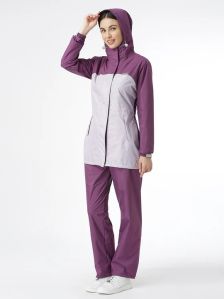 PREMIUM SOLID VIOLET WOMEN RAINSUIT - AZ11