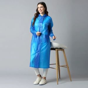 ZEEL GIRL RIDER BLUE RAINCOAT AZ08