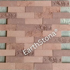 Designer Bright Brick Natural Stone Wall Cladding