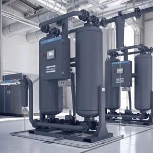ATLAS COPCO Heatless Desiccant Air Dryer, Color : Grey